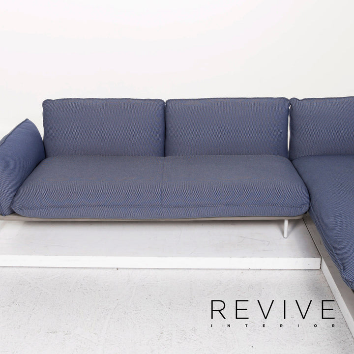 Rolf Benz Addit Fabric Corner Sofa Blue Shelf Multifunctional Function #13033