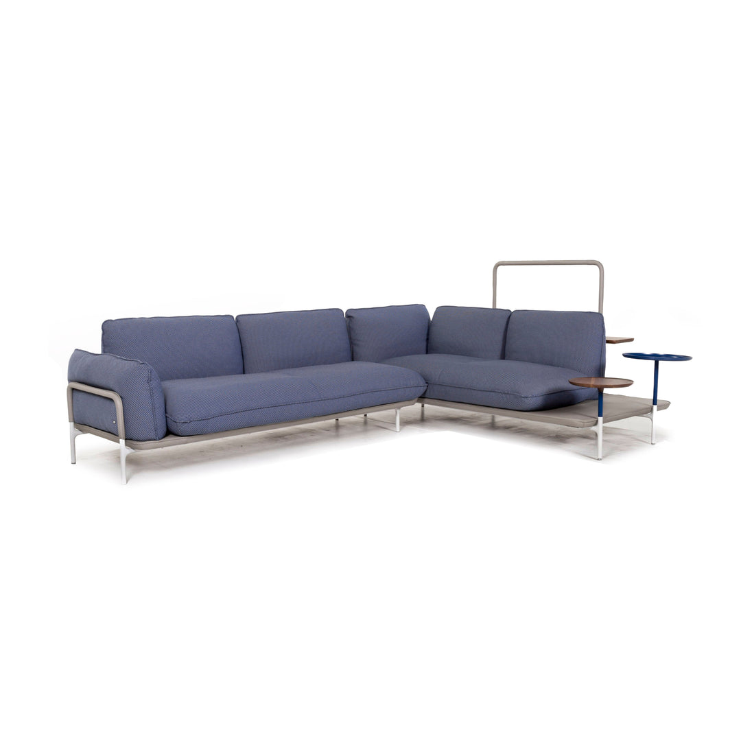 Rolf Benz Addit Fabric Corner Sofa Blue Shelf Multifunctional Function #13033