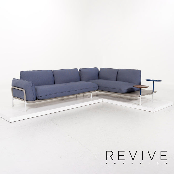 Rolf Benz Addit Fabric Corner Sofa Blue Shelf Multifunctional Function #13033