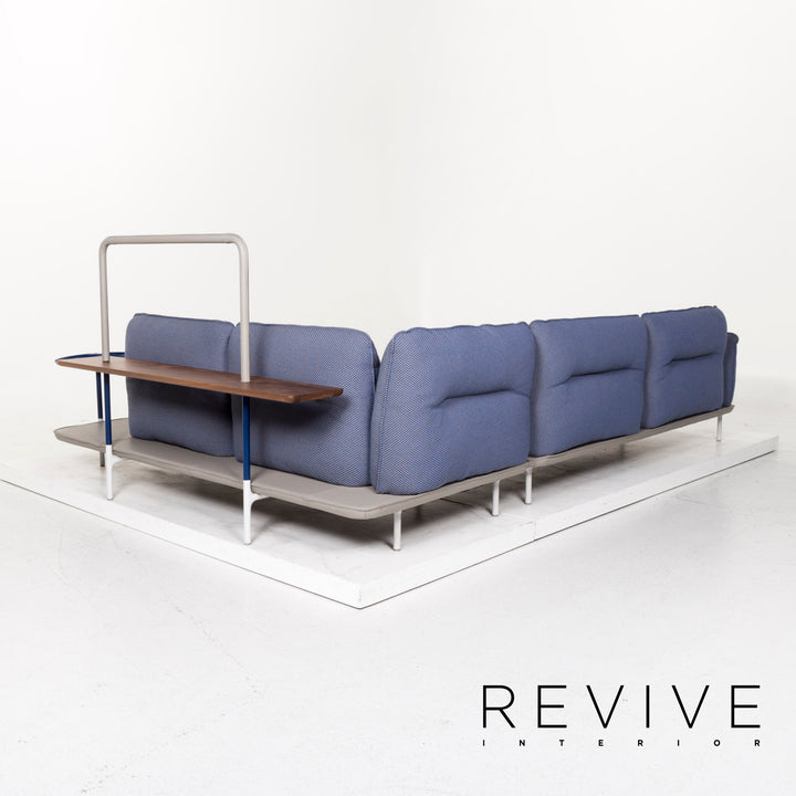 Rolf Benz Addit Fabric Corner Sofa Blue Shelf Multifunctional Function #13033