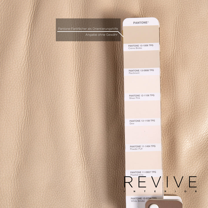 Rolf Benz AK 644 leather sofa cream two-seater function couch #14616