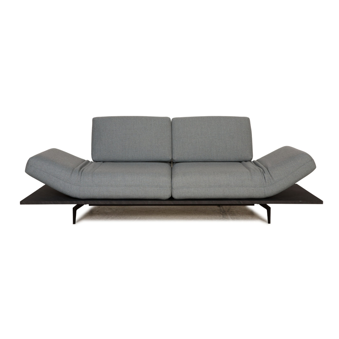 Rolf Benz Aura Stoff Sofa Eisblau Zweisitzer Couch Funktion Relaxfunktion