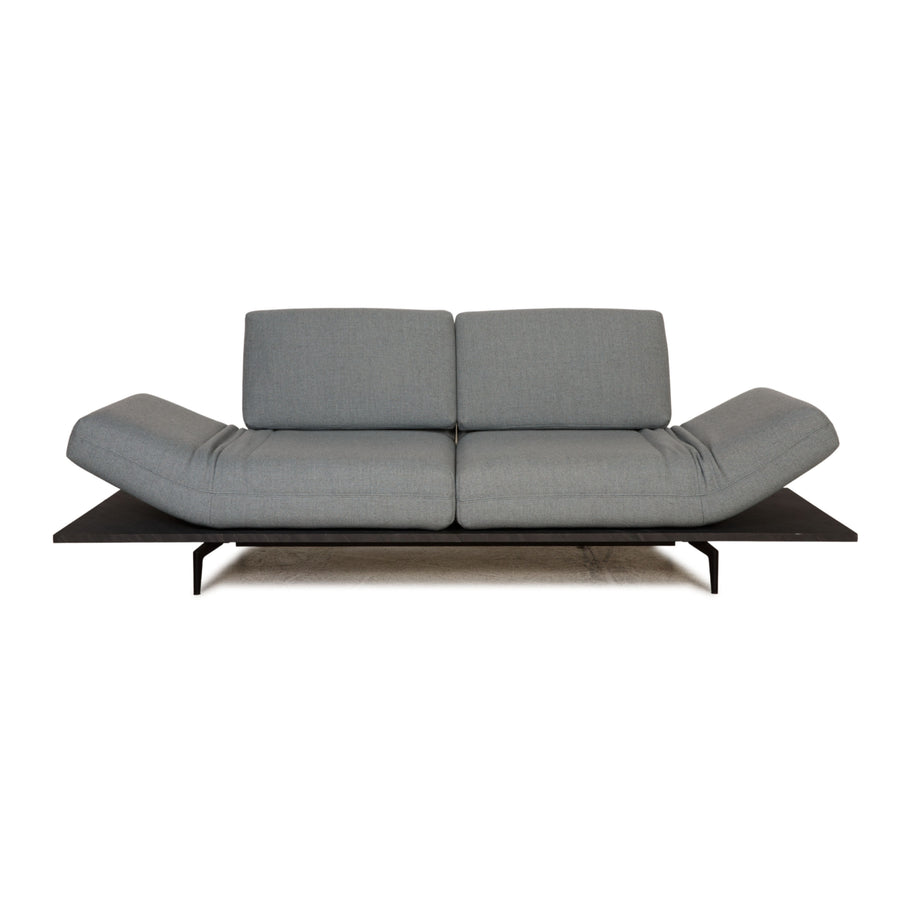 Rolf Benz Aura Stoff Sofa Eisblau Zweisitzer Couch Funktion Relaxfunktion
