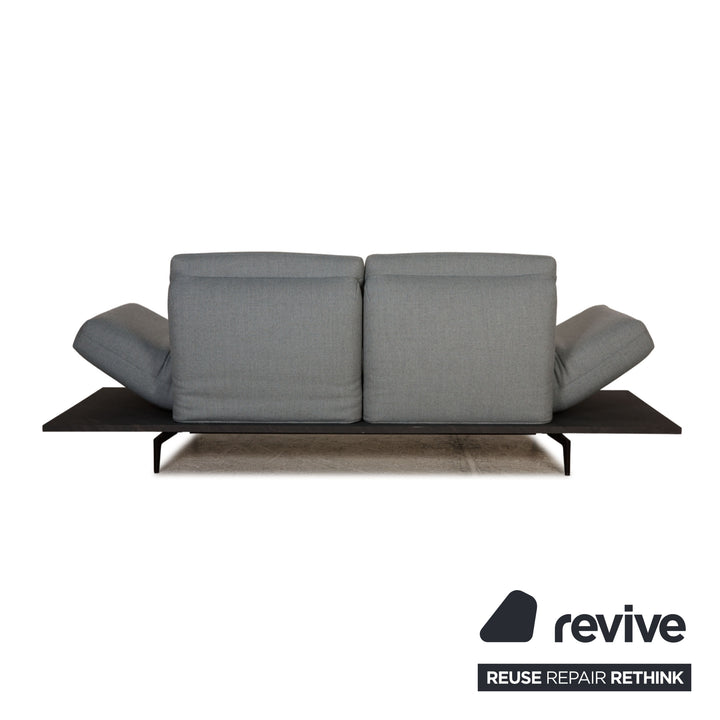 Rolf Benz Aura Stoff Sofa Eisblau Zweisitzer Couch Funktion Relaxfunktion