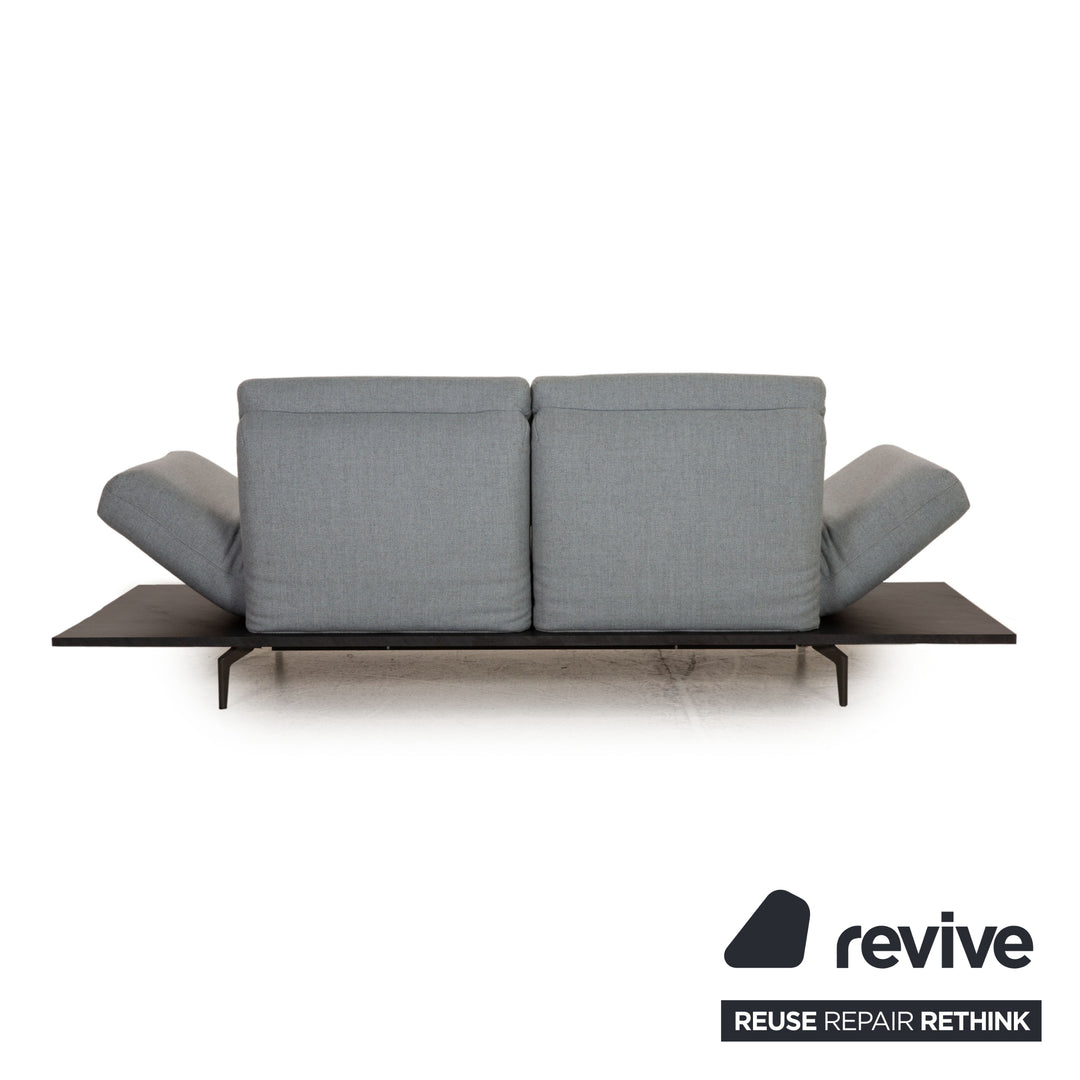 Rolf Benz Aura Stoff Sofa Eisblau Zweisitzer Couch Funktion Relaxfunktion