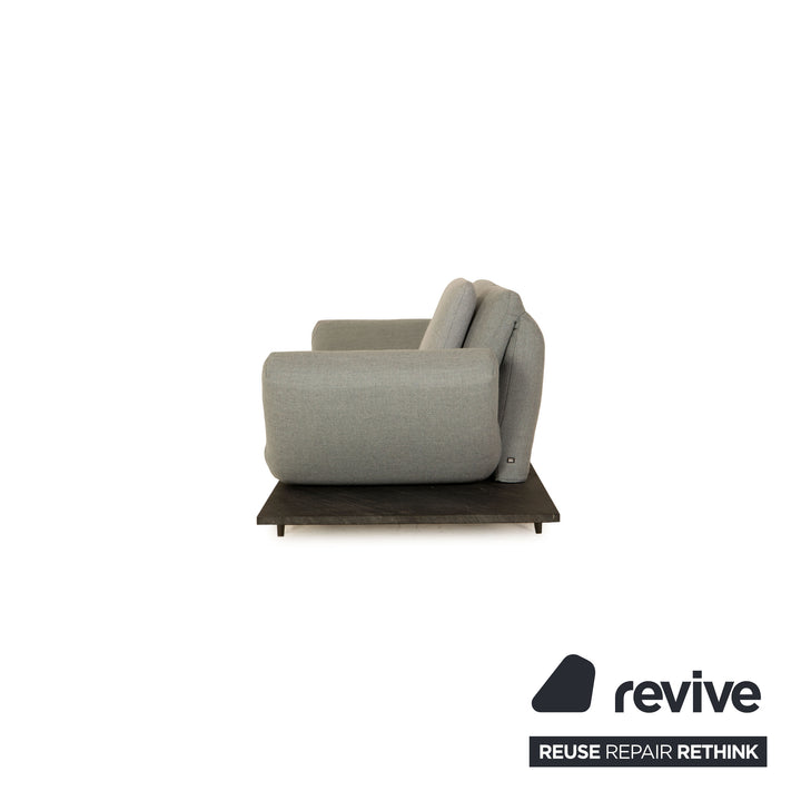 Rolf Benz Aura Stoff Zweisitzer Eisblau Sofa Couch Funktion