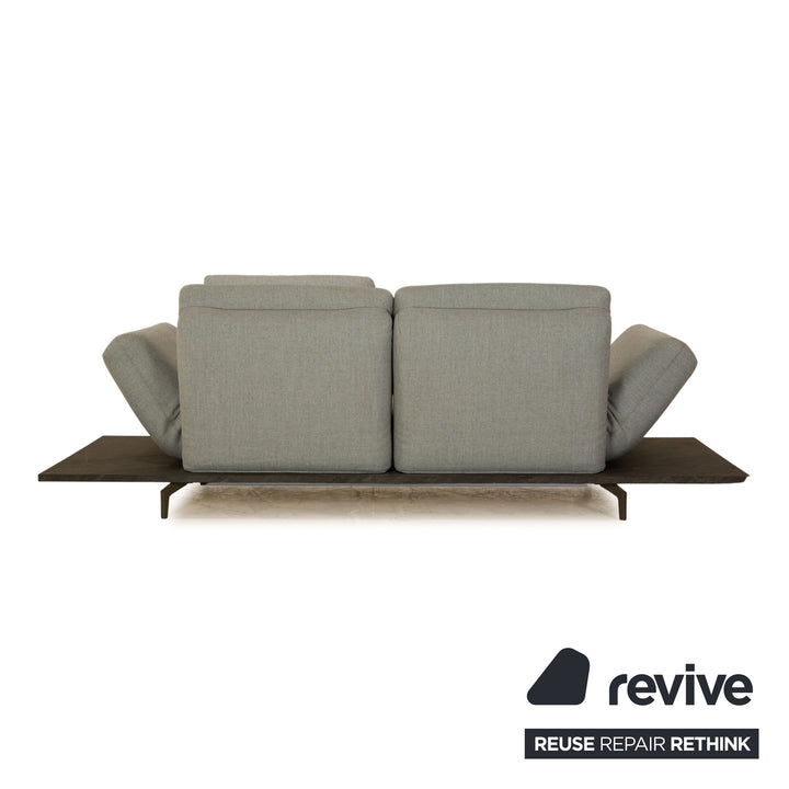 Rolf Benz Aura Stoff Zweisitzer Eisblau Sofa Couch Funktion