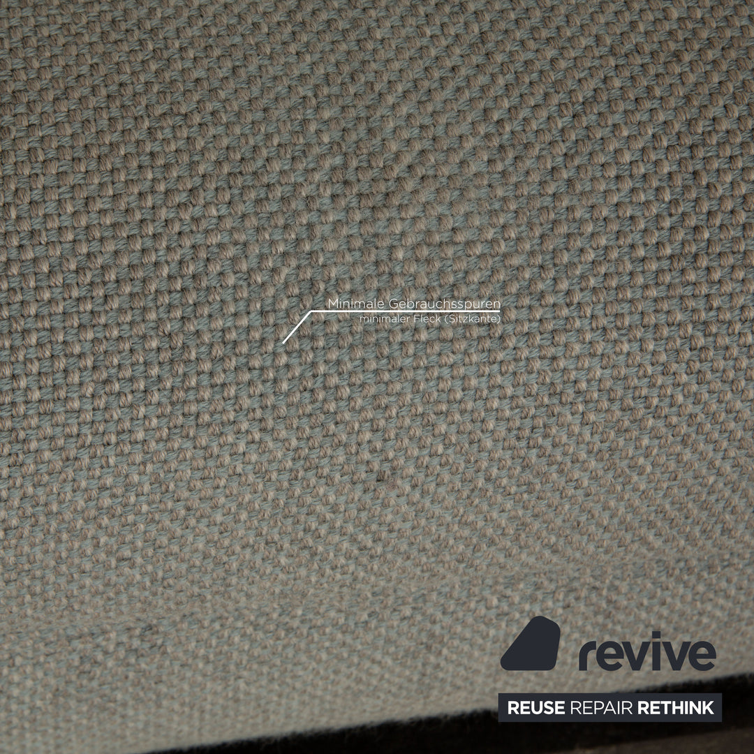 Rolf Benz Aura Stoff Zweisitzer Eisblau Sofa Couch Funktion