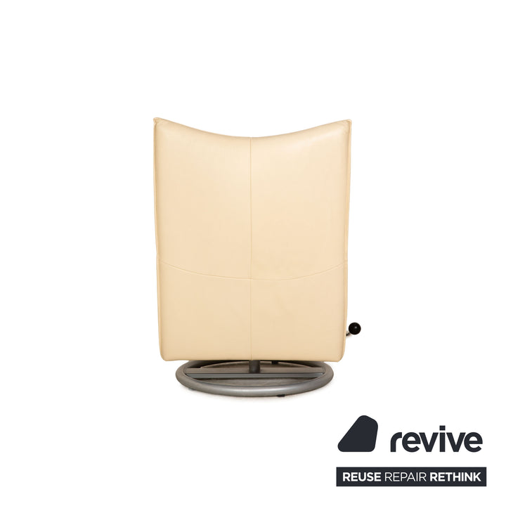 Rolf Benz BMP 418 leather armchair beige