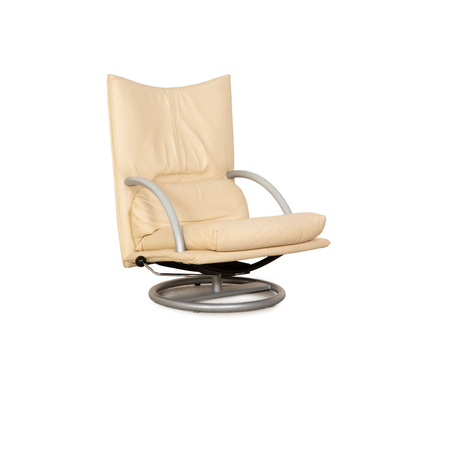 Rolf Benz BMP 418 leather armchair beige