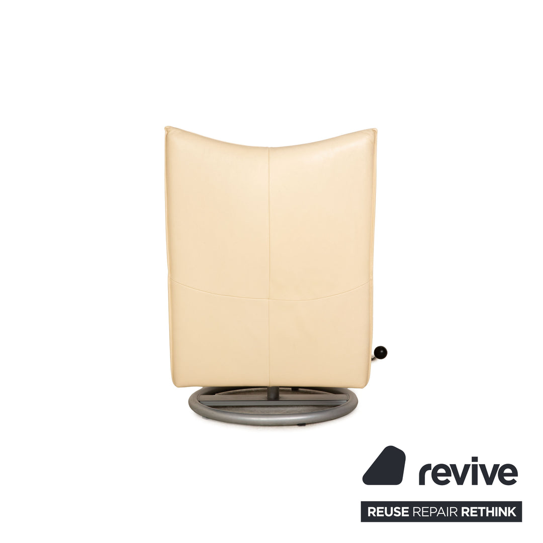 Rolf Benz BMP 418 leather armchair set beige