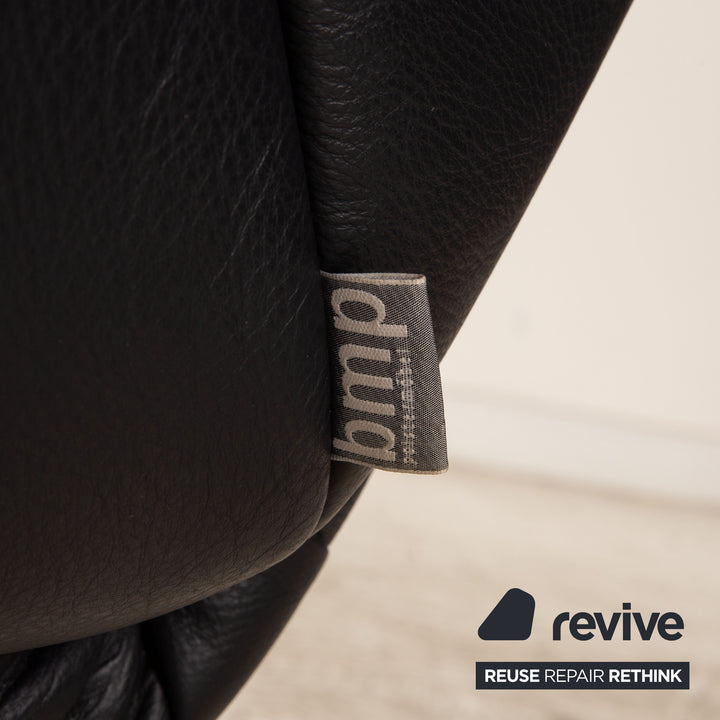 Rolf Benz BMP leather two-seater blue dark blue sofa couch