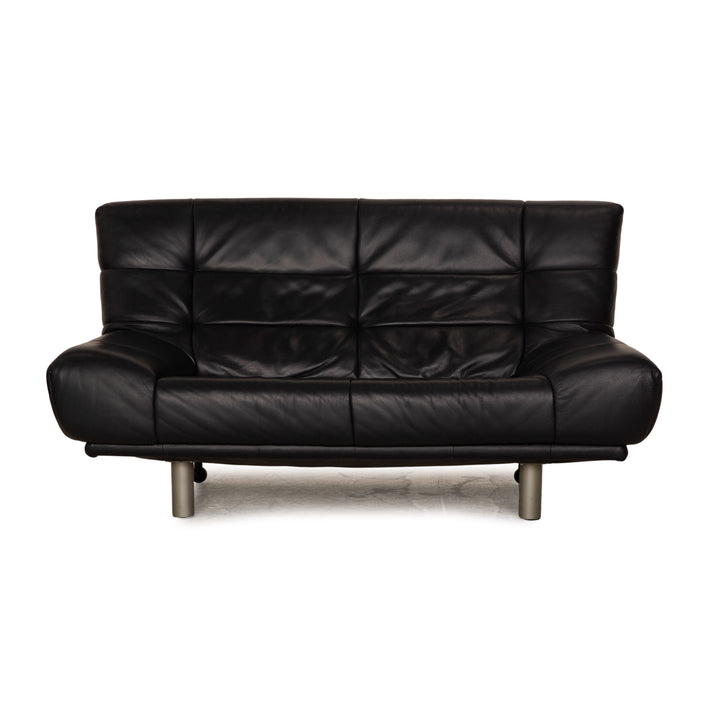 Rolf Benz BMP leather two-seater blue dark blue sofa couch