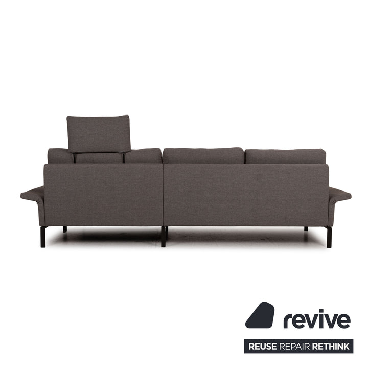 Rolf Benz Cara fabric sofa brown corner sofa couch
