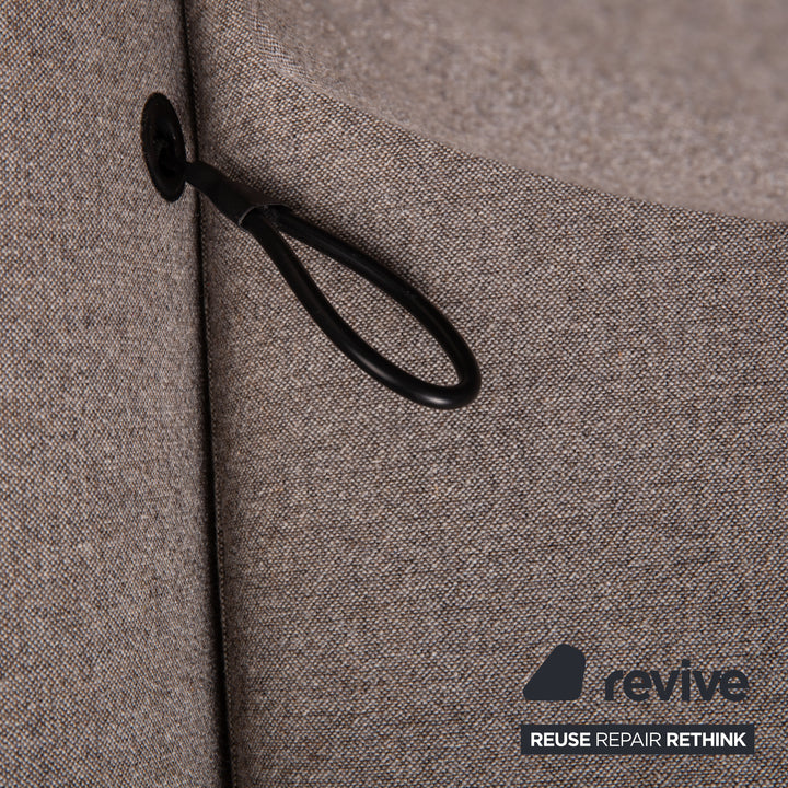 Rolf Benz Cara Stoff Sofa Grau Ecksofa