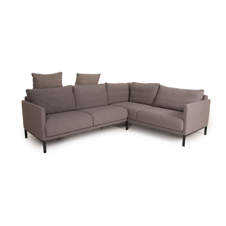 Rolf Benz Cara Stoff Sofa Grau Ecksofa