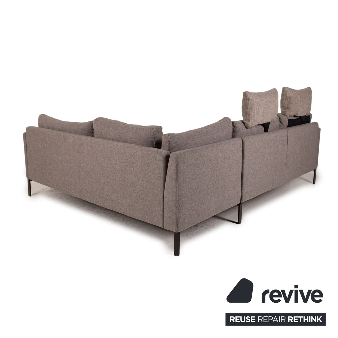 Rolf Benz Cara Stoff Sofa Grau Ecksofa