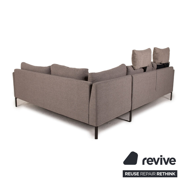 Rolf Benz Cara Stoff Sofa Grau Ecksofa