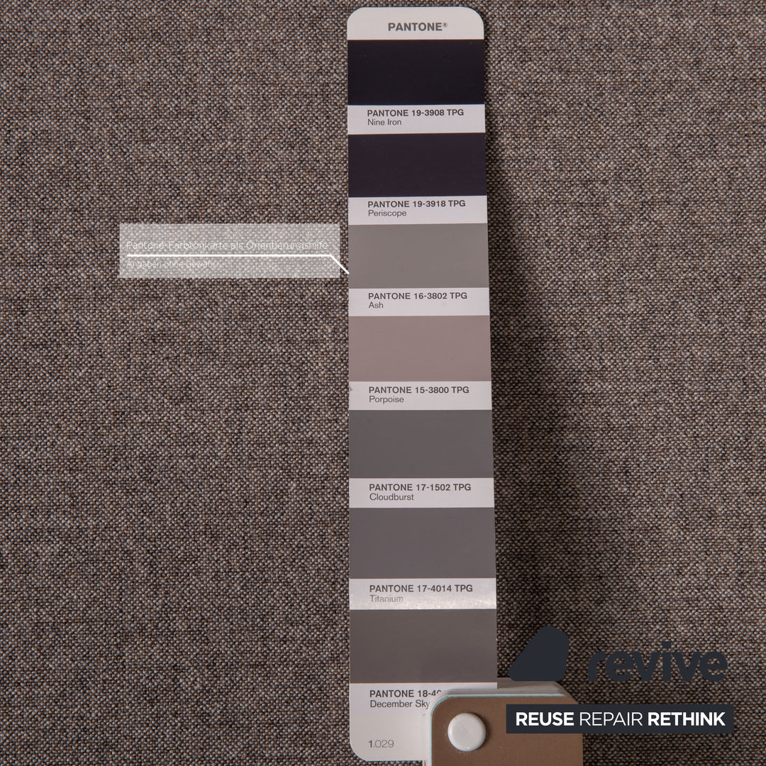 Rolf Benz Cara Stoff Sofa Grau Ecksofa