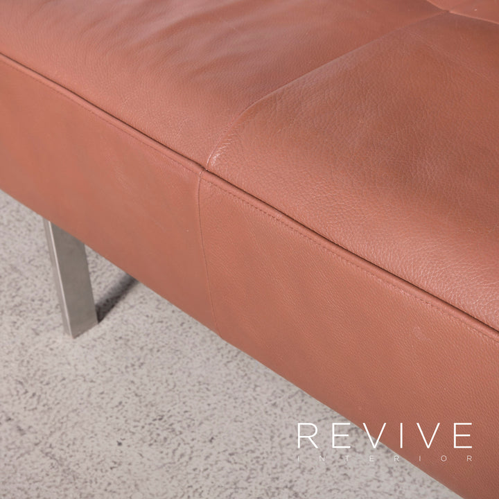 Rolf Benz Dono designer sofa brown genuine leather corner sofa couch #8089