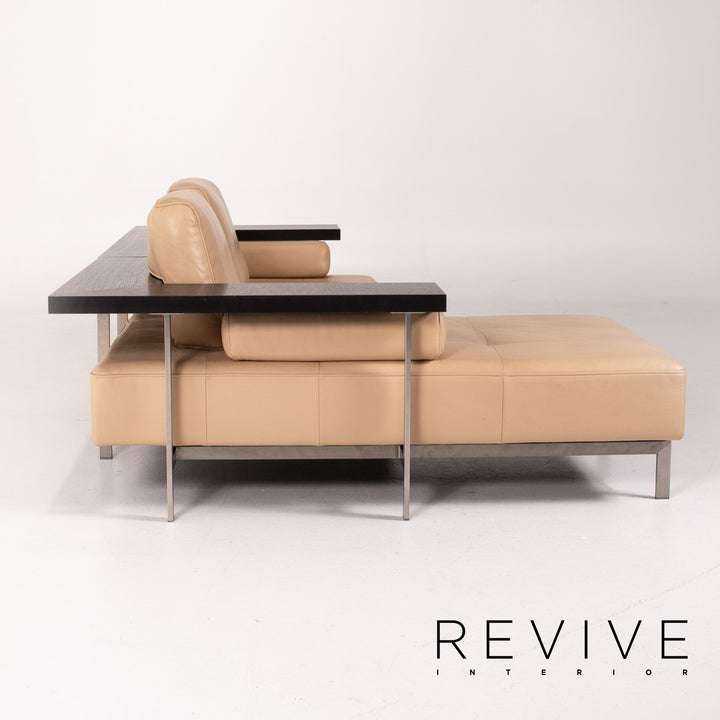 Rolf Benz Dono Leather Corner Sofa Beige Sofa Couch #13618