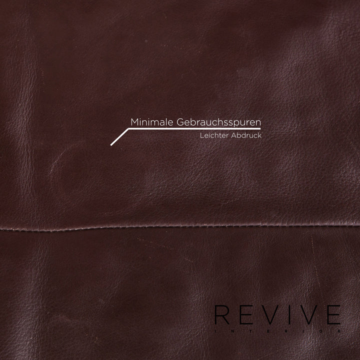 Rolf Benz Dono leather corner sofa brown dark brown function sofa couch #14927