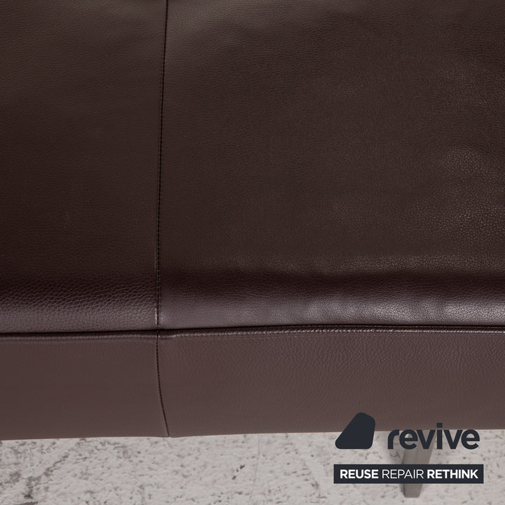 Rolf Benz Dono Leather Stool Brown