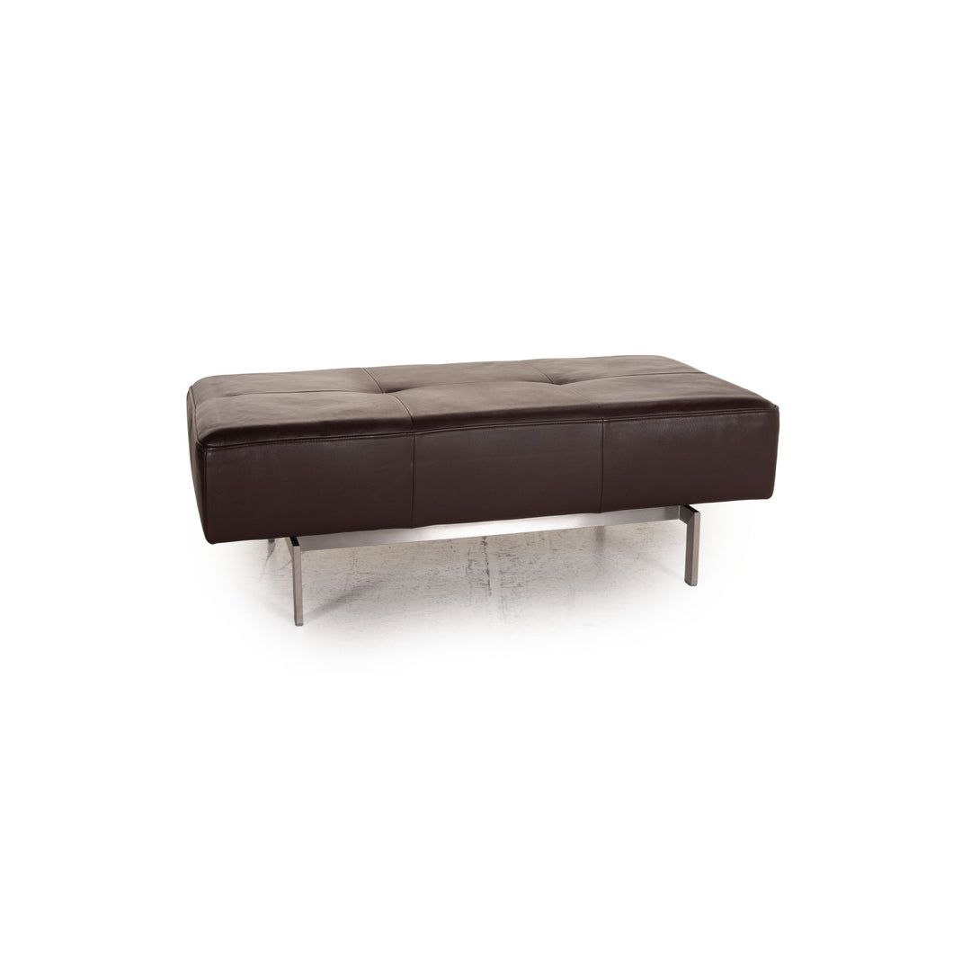 Rolf Benz Dono Leather Stool Brown