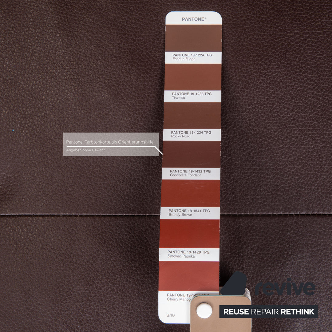 Rolf Benz Dono Leather Stool Brown