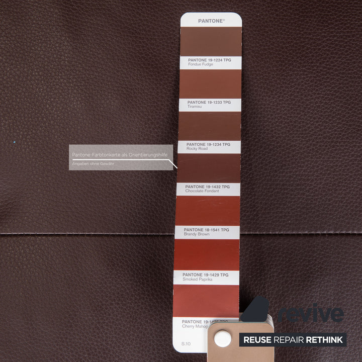 Rolf Benz Dono Leather Stool Brown