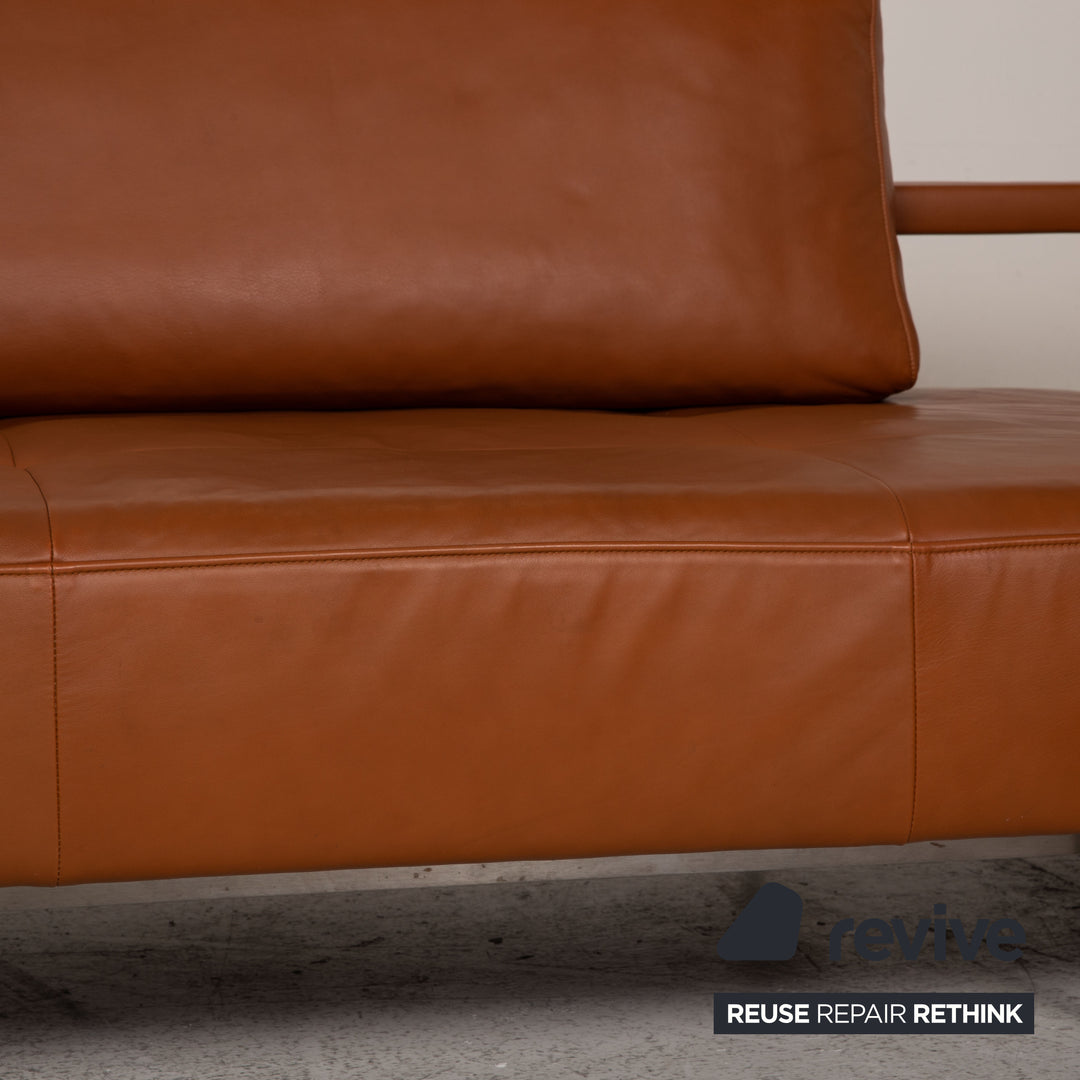 Rolf Benz Dono Leder Sofa Braun Ecksofa Couch U-Form
