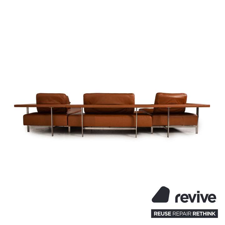 Rolf Benz Dono leather sofa brown corner sofa couch U-shape