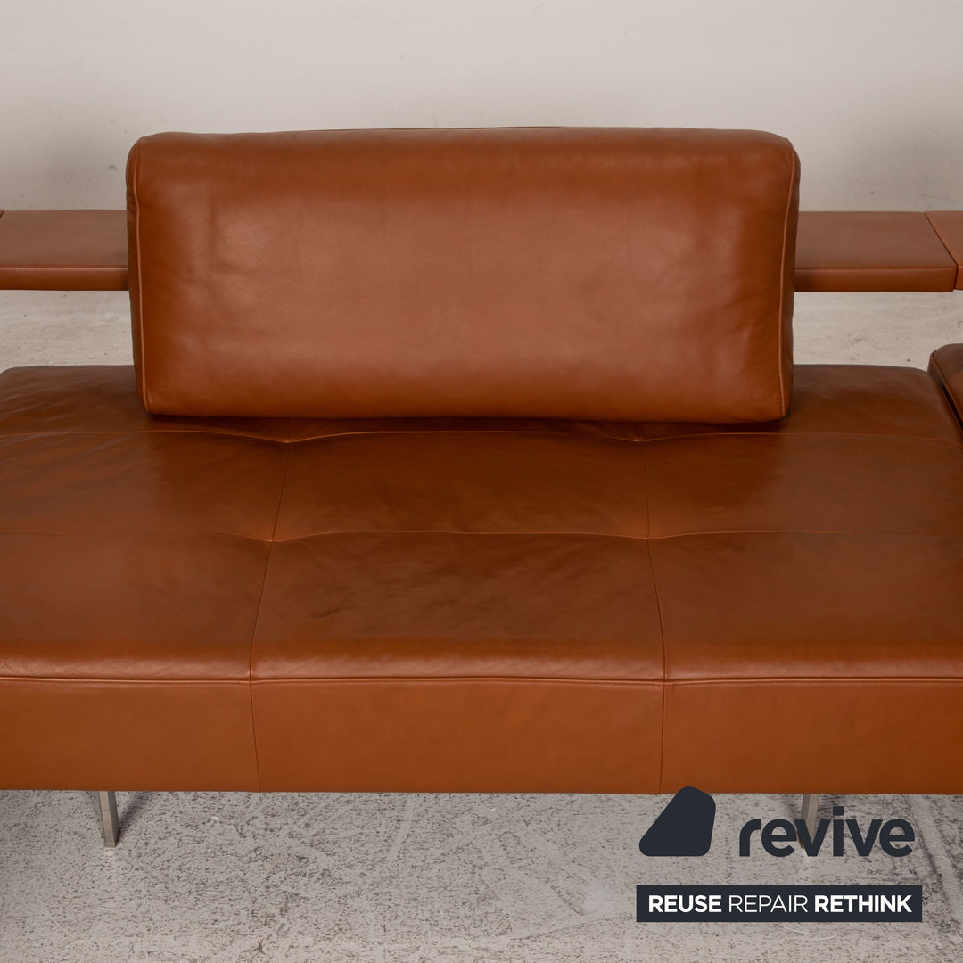 Rolf Benz Dono leather sofa brown corner sofa couch U-shape