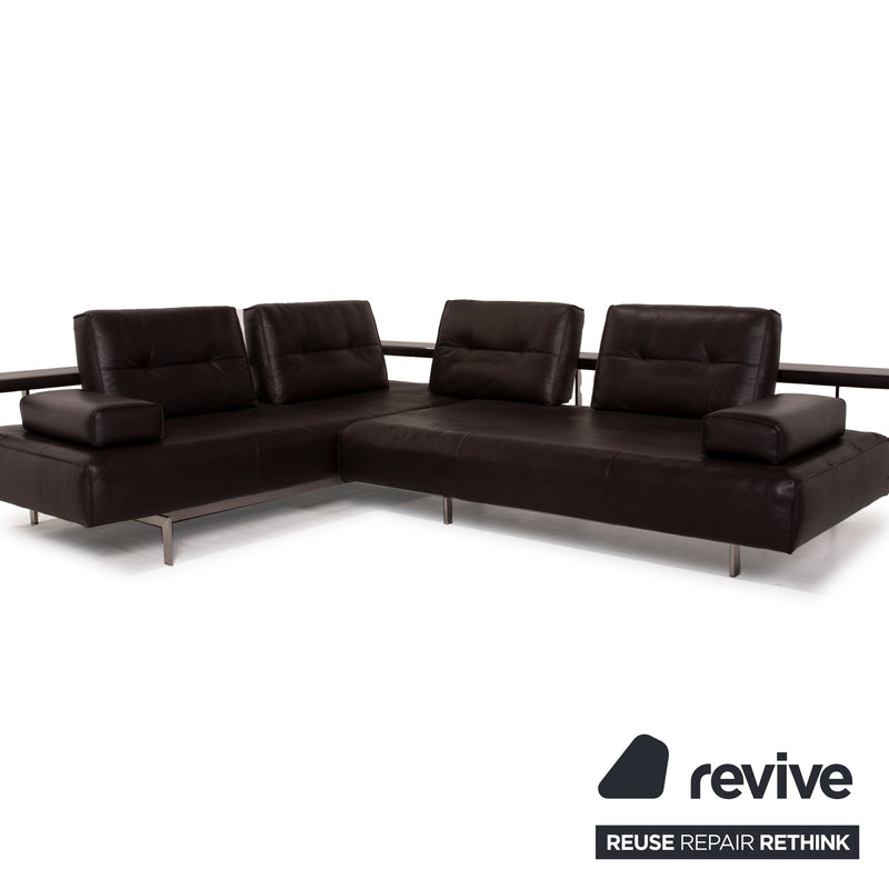 Rolf Benz Dono Leder Sofa Braun Ecksofa Funktion Dunkelbraun