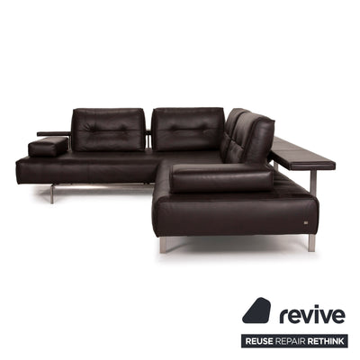 Rolf Benz Dono Leder Sofa Braun Ecksofa Funktion Dunkelbraun