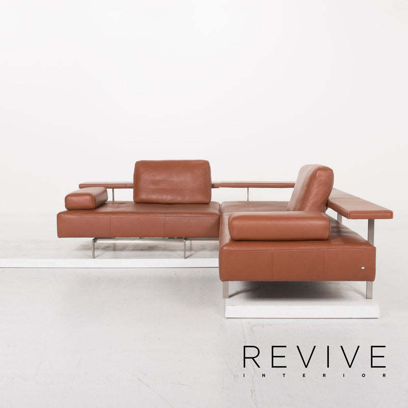 Rolf Benz Dono Leder Sofa Cognac Ecksofa 