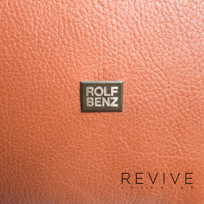 Rolf Benz Dono Leder Sofa Cognac Ecksofa #12433