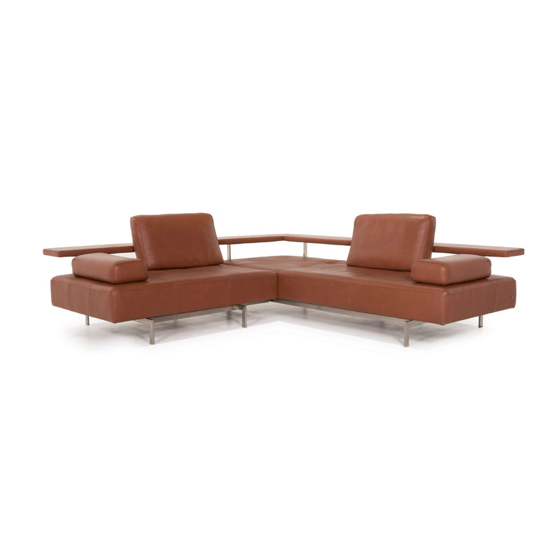 Rolf Benz Dono Leder Sofa Cognac Ecksofa 