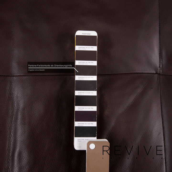 Rolf Benz Dono Leather Sofa Dark Brown Corner Sofa Feature #15282