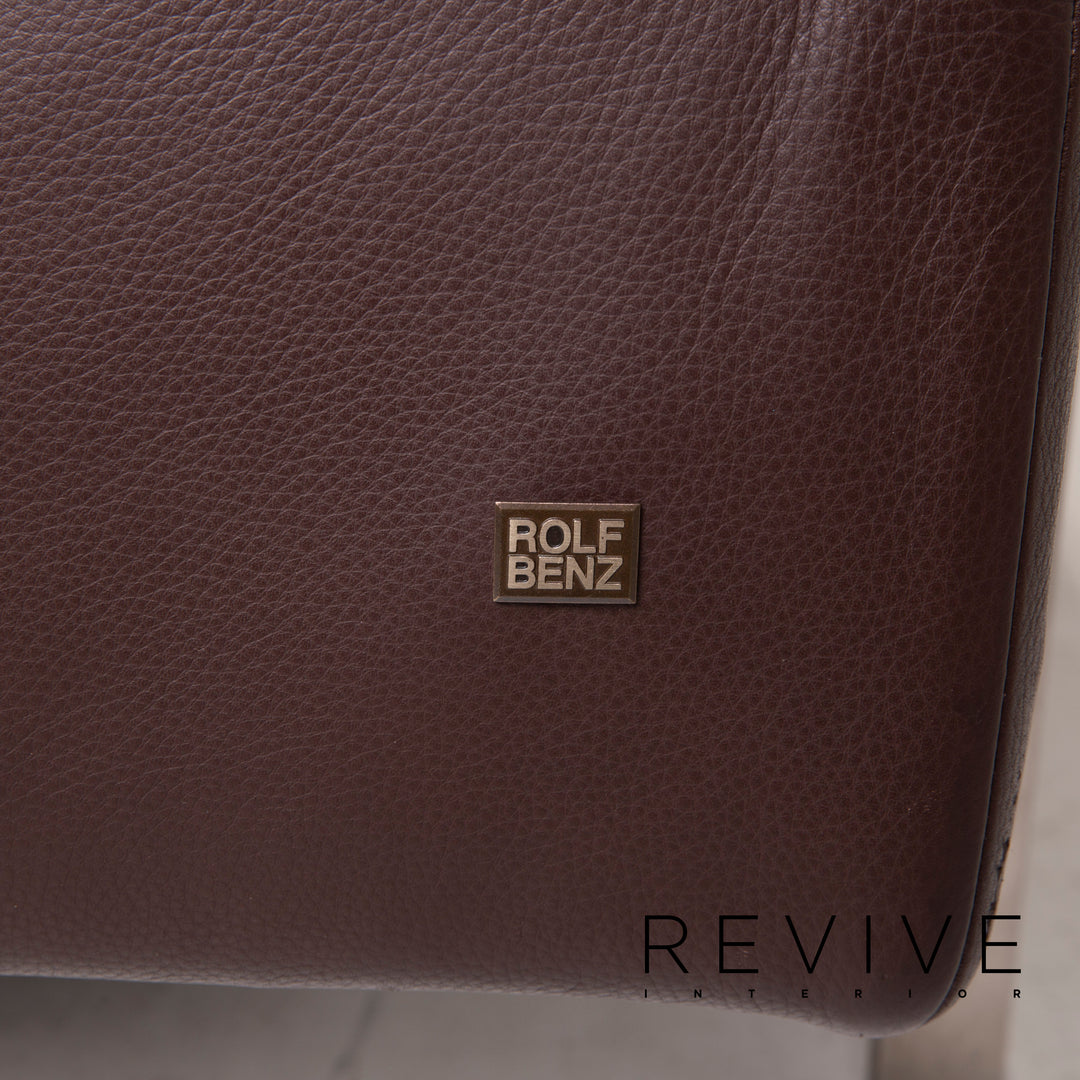 Rolf Benz Dono Leather Sofa Dark Brown Corner Sofa Feature #15282