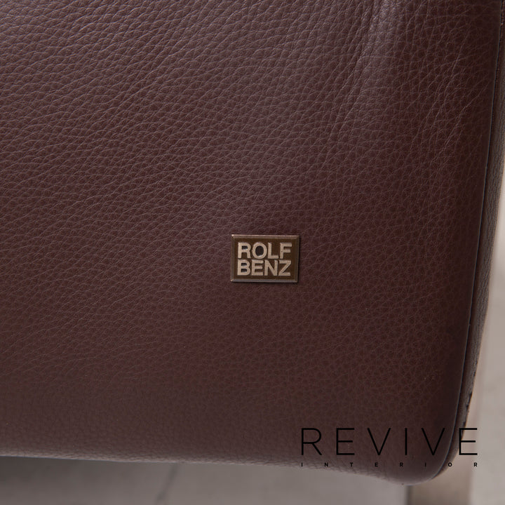 Rolf Benz Dono Leather Sofa Dark Brown Corner Sofa Feature #15282