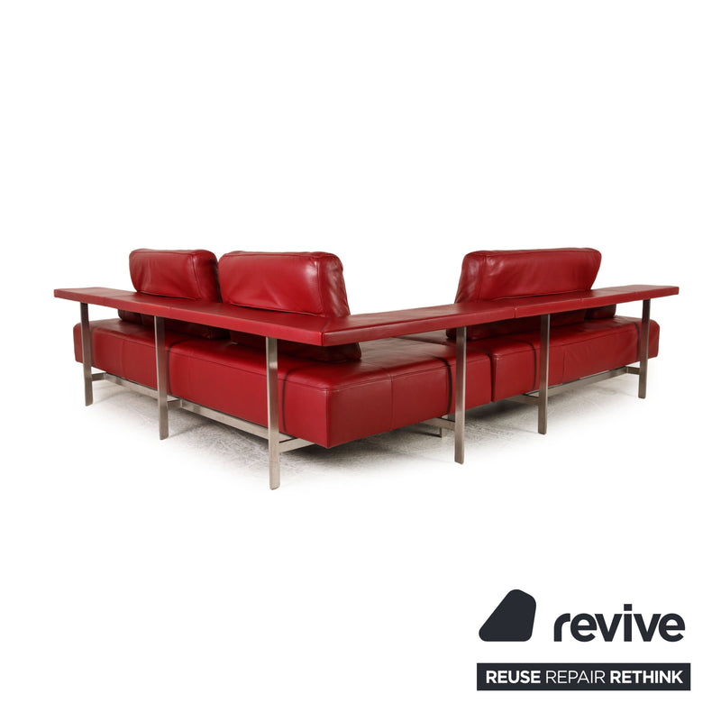 Rolf Benz Ecksofa Dono 6100 Rot Leder - 2. Hand - Revive.de