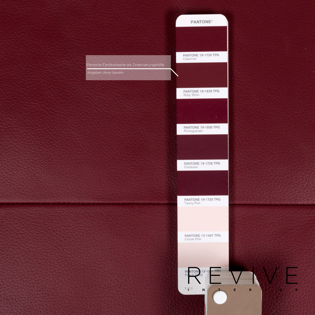 Rolf Benz Dono Red Stool Leather