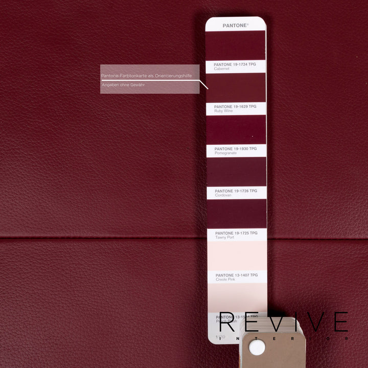 Rolf Benz Dono Red Stool Leather