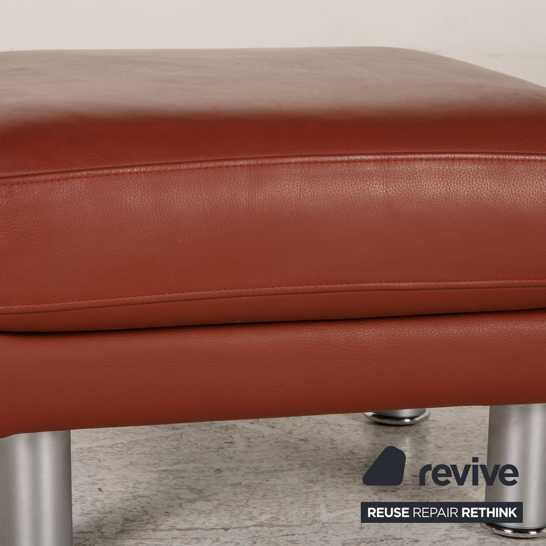 Rolf Benz EGO leather stool brown