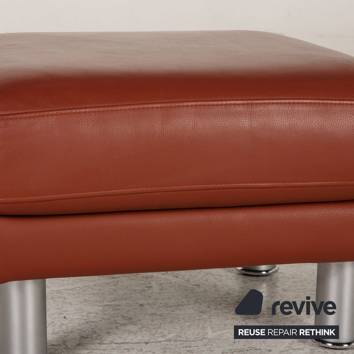 Rolf Benz EGO leather stool brown