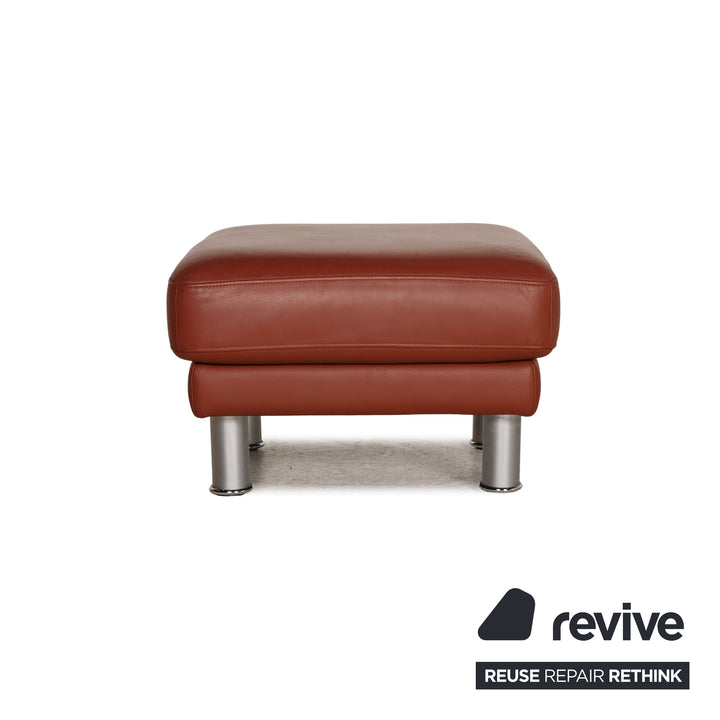 Rolf Benz EGO leather stool brown