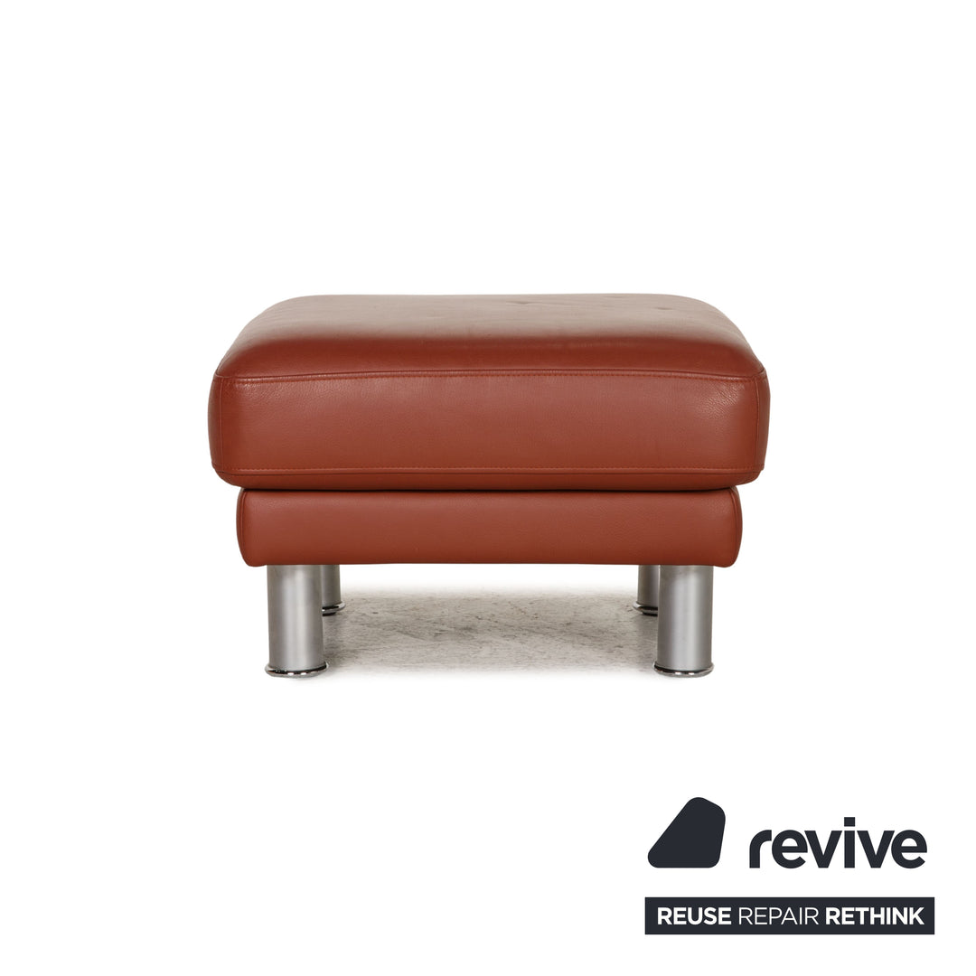 Rolf Benz EGO leather stool brown