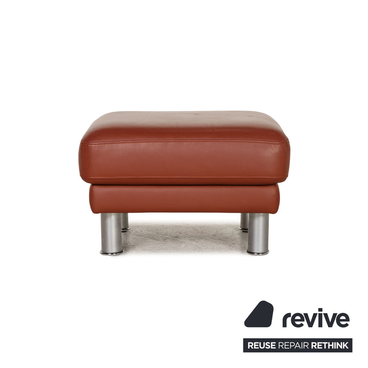 Rolf Benz EGO leather stool brown