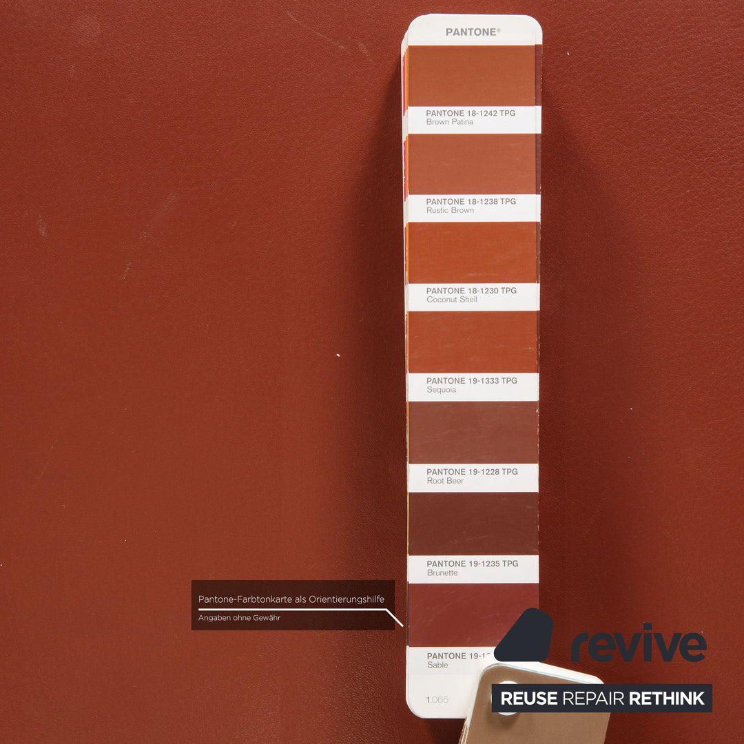 Rolf Benz EGO leather stool brown